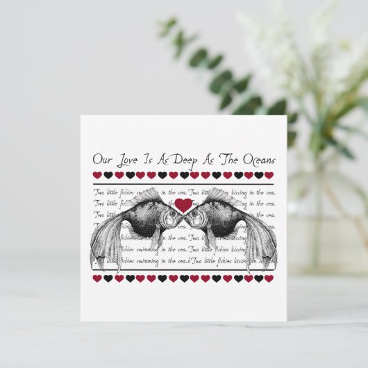 Whimsischer Valentinstag (Stehend Vorderseite)