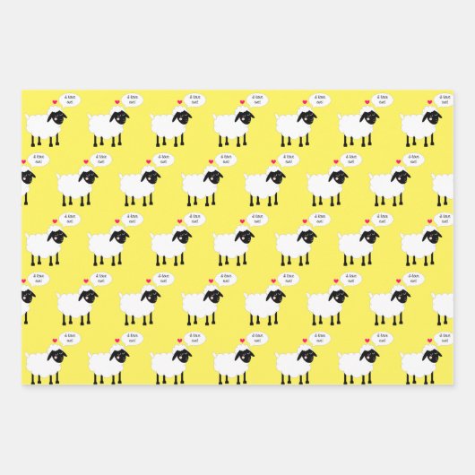 Whimsischer Valentinstag Geschenkpapier Set (Vorderseite 2)