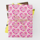 Whimsischer Valentinstag Geschenkpapier Set (Beispiel)