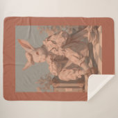 Whimsischer Viktorianischer Frühling, Kaninchenjun Sherpadecke (Vorderseite (Horizontal))