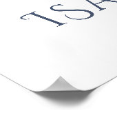 Whimsischer Wal und Fische Poster (Ecke)