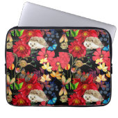 Whimsischer Wald blüht - Muster der Flora und Faun Laptopschutzhülle (Vorderseite)