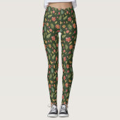 Whimsischer Wald Blume Leggings (Vorderseite)