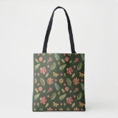 Whimsischer Wald Blume Tasche (Vorderseite)
