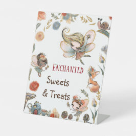 Whimsischer Wald Fairy Geburtstag Süßigkeiten und  Sockelschild