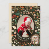 Whimsischer Wald Feiertagskarte (Vorne/Hinten)
