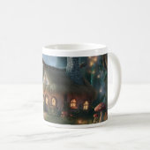 Whimsischer Wald-Hütte Kaffeetasse (VorderseiteRechts)