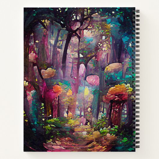 Whimsischer Wald Notizblock (Rückseite)