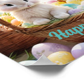 Whimsischer Wald Osterhase, Osterhase, Poster (Ecke)