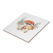 Whimsischer Wald Pilz Vintag Bauernhof Fliese (Seite)