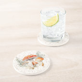 Whimsischer Wald Pilz Vintag Bauernhof Getränkeuntersetzer (Seite)