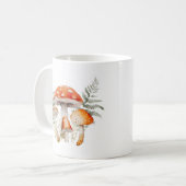 Whimsischer Wald Pilz Vintag Bauernhof Kaffeetasse (Vorderseite Links)