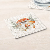 Whimsischer Wald Pilz Vintag Bauernhof Rechteckiger Pappuntersetzer (angewinkelt)