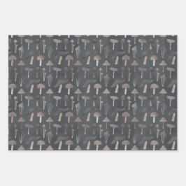 Whimsischer Wald Pilze Geschenkpapier Set