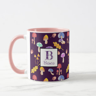 Whimsischer Wald Pilze Personalisiert Tasse