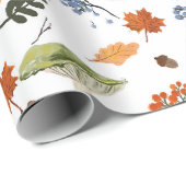 Whimsischer Wald Pilze Wasserfarbe Geschenkpapier (Rolleneckpunkt)