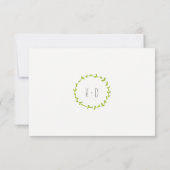 Whimsischer Wald Raccoons Rustic Wedding RSVP (Rückseite)