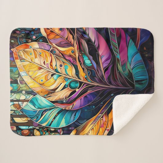 Whimsischer Wald Sherpadecke (Vorderseite (Horizontal))