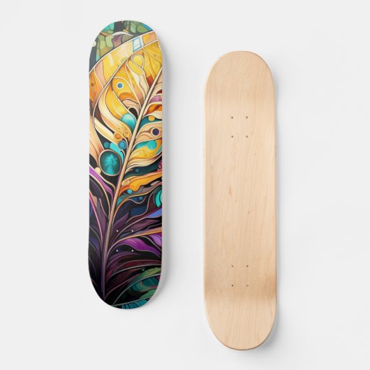 Whimsischer Wald Skateboard (Vorderseite)