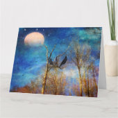 Whimsischer Wald Szene Karte (Vorderseite)