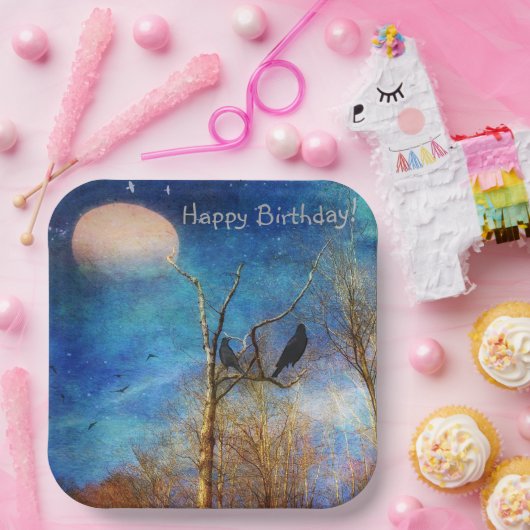 Whimsischer Wald Szene Pappteller (Party)