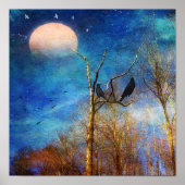 Whimsischer Wald Szene Poster (Vorne)