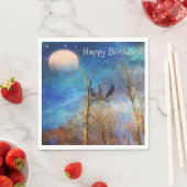 Whimsischer Wald Szene Serviette (Beispiel)