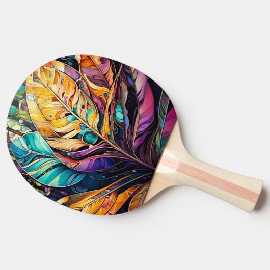 Whimsischer Wald Tischtennis Schläger (Seitenansicht)