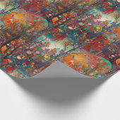 Whimsischer Wald Vögel Geschenkpapier (Ecke)