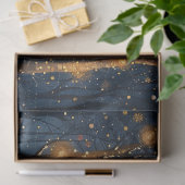 Whimsischer Wald während des Winterabschwungs Seidenpapier (Geschenk)