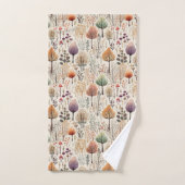 Whimsischer Wald Wasserfarbenwald Badhandtuch Set (Handtuch)