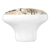 Whimsischer Wald Wasserfarbenwald Keramikknauf (Seitenansicht)