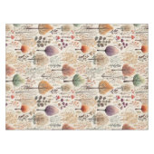 Whimsischer Wald Wasserfarbenwald Tischdecke (Vorderseite (Horizontal))