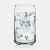 Whimsischer Wasserfarben Garten Blumenmuster Dosenglas (Rechts)