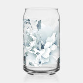 Whimsischer Wasserfarben Garten Blumenmuster Dosenglas (Links)