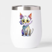 Whimsischer Wasserfarbkatze (Rückseite)