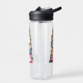 Whimsischer Wasserfarbkatzen Moderne Trinkflasche (Links)