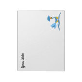 Whimsischer Wasservogel Notizblock (Rotiert)