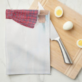 Whimsischer Weihnachtsbär Winter Wonderland Geschirrtuch (Viertel Falte)