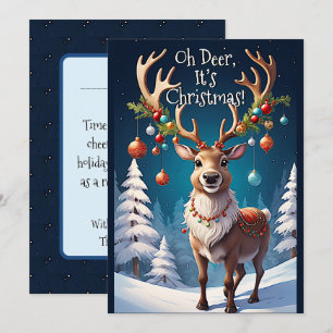 Whimsischer Weihnachtsbaum Feiertagskarte