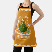 Whimsischer Weihnachtsbaum-Gänse | Funny Holiday Schürze (InSitu)