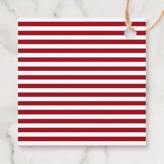 Whimsischer Weihnachtsbaum Geschenkanhänger (Rückseite)