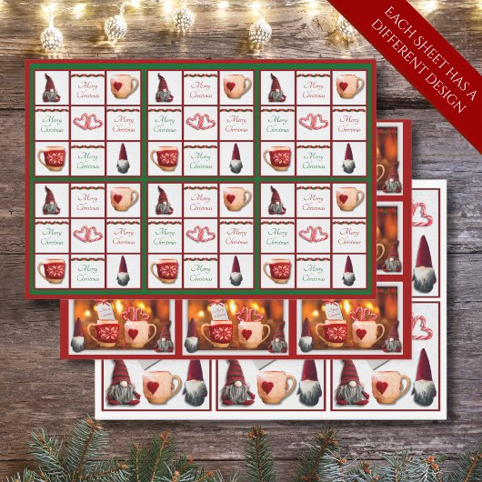 Whimsischer Weihnachtsbummel Papier Set von 3