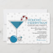 Whimsischer Weihnachtscocktail Party Einladung (Vorderseite)