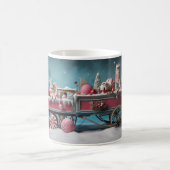 Whimsischer Weihnachtscreme Cart 2 Tasse (Mittel)