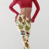Whimsischer Weihnachtsfeiertag Saisonfest Capri Leggings