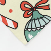 Whimsischer Weihnachtsfeiertag Saisonfest Fleecedecke (Ecke)