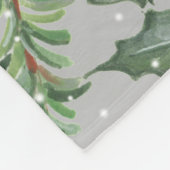 Whimsischer Weihnachtsfest Bunny Rabbit Feiertag Fleecedecke (Ecke)