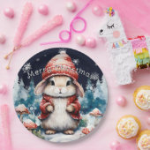 Whimsischer Weihnachtsfest Weihnachten Weihnachtsf Pappteller (Party)