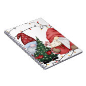 Whimsischer Weihnachtsgnomen Skandinavischer Feier Notizblock (Rechte Seite)